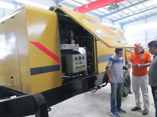 外商考察混凝土泵，成功訂購！